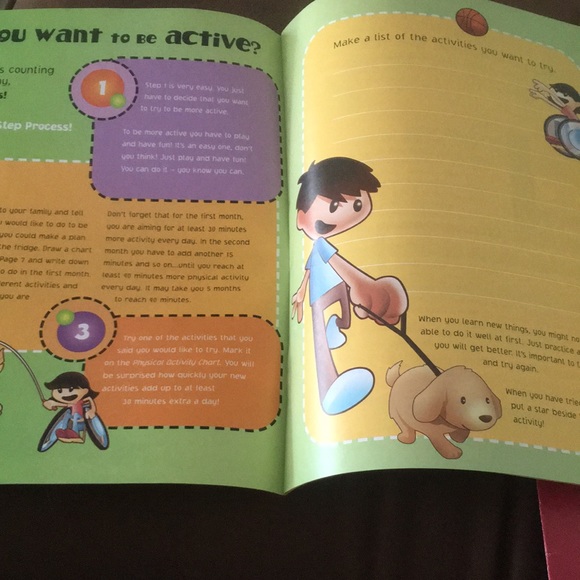 2 Kids Activity Books -Physical Activity & Fun & Games Book - Picture 4 of 11